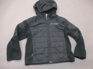Columbia Size 2XS (4-5) Boys BLK Full Zip Pocket Fleece Warm Athletic Jacket 672 - Picture 1 of 7