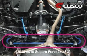 Barra estabilizadora trasera Cusco 692 311 B20 20 mm GRB GVB GH8 08+ WRX/STi BR9 BM9 - Imagen 1 de 3