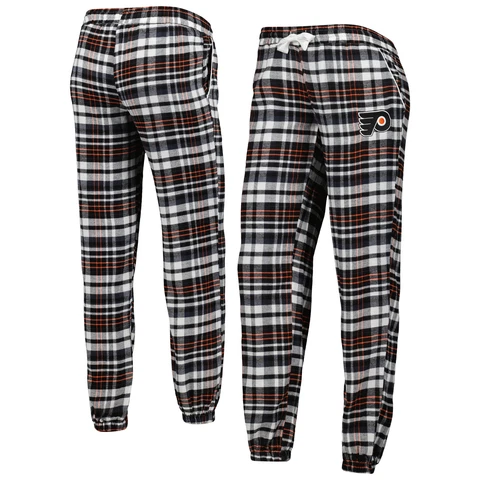 Women's Concepts Sport Black Philadelphia Flyers Mainstay Flannel Pants Cover