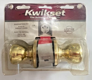 2008 Kwikset 400t 3 cp code k6 BBPKG Keyed Entry Knob Polished Brass - Picture 1 of 3