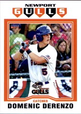 2017 Newport Gulls Choice #7 Domenic Derenzo Pittsburgh Pennsylvania PA Card