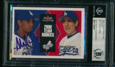 ALEX CORA 2000 Fleer Update #110 Beckett Authentic Red Sox Manager RC signed  - Image 1 of 2