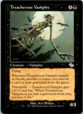 Treacherous Vampire Magic The Gathering Judgement Card Light Play