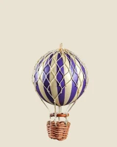 Pequeño Globo de Aire Caliente Púrpura Modelo 4 Pulgadas Colgante Decoración Guardería Sala de Juegos Caprichoso - Imagen 1 de 1