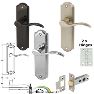 1 Pair Of Hafele Sywell Lever Handles Mortice Latch & Hinges, For Interior Doors - Picture 1 of 4