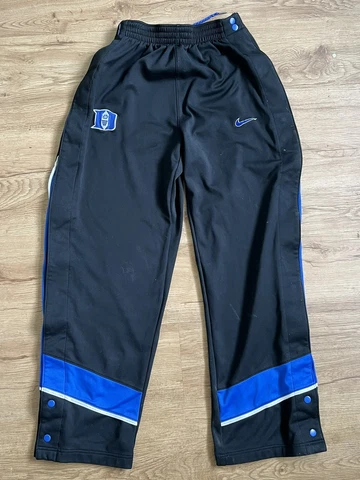 Vintage Nike Duke Blue Devils Basketball Tear Away Breakaway pants Medium + 2 Cover