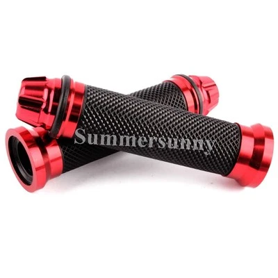 Manillar de motocicleta negro 7/8" extremo de agarre rojo azul dorado plateado para Honda GROM 125 Foto 1 de 4