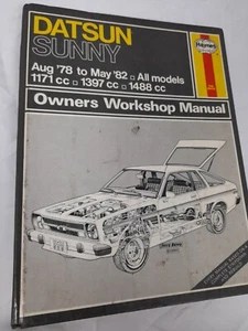 Haynes Manual Datsun Sunny Aug 78 - May 82 1171- 1397 & 1488 All models free p&p - Picture 1 of 1