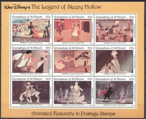 Walt Disney, Sleepy Hollow - Granadinas Granada - 1 KB ** Estampillada sin montar o nunca montada - Imagen 1 de 1
