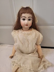 REPRO Depose Tete Jumeau S.G.D.G. 13 29 Zoll Vintage Französische Puppe - Bild 1 von 23