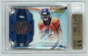 2014 Topps Finest Cody Latimer Black Rookie Auto Pigskin True 1/1 BGS 9.5 / 10 - Picture 1 of 2