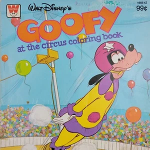 Libro para colorear vintage Disney Goofy At The Circus 1974 1656-42 - Imagen 1 de 16