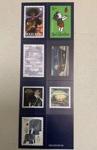USPS Forever Postage Stamp Promo Magnet set SS22-CCZ-SM-703 Pete Seeger + - Picture 1 of 6