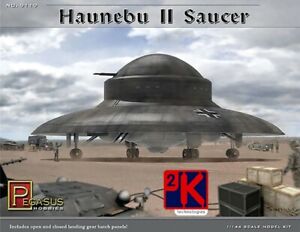 Pegasus 9119 / Haunebu II Saucer / 1/144 Scale Model Kit - T48 Postage