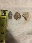 Indian / Native American Artifacts- 2 Arrowheads And Piece Of Pestle