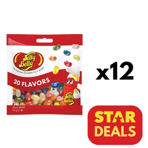 Jelly Belly Original Jelly Beans | 12 x 70g Packs | 20 flavours | bb 08/08/26 - Picture 1 of 5