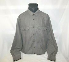 Woolrich Mens XL Gray Plaid Flannel Lined Button Front Casual Work Shirt Outdoor