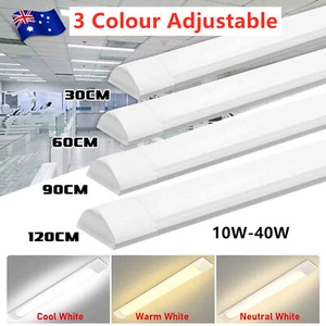 LED Slim Ceiling Batten Tube Light 30CM 60CM 90CM 120CM Linear Fluro Fluorescent - Picture 1 of 13