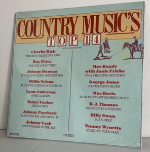 Country Music’s Top 14 LP SEALED Record (1981, CBS, P 15829) Johnny Cash - Picture 1 of 8