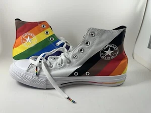 Size 9 - Converse Chuck Taylor All Star High Pride - White - Picture 1 of 7