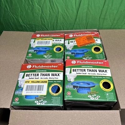 LOTE DE 20 juntas de inodoro Fluidmaster Better Than Wax sello universal 7530 Foto 1 de 2