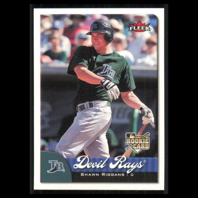 Shawn Riggans Rookie #367 2007 Fleer Tampa Bay Devil Rays Baseball Card MLB NM - Image 1 of 3