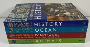 Children's Encyclopedias Hardcover Miles Kelly Animals Dinosaurs Ocean History - Picture 1 of 9