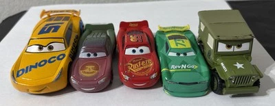 Disney Pixar Cars Diecast Mixed LOT Of 5 Rev & Go Color Changer Mattel Jeep - Image 1 of 4