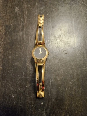 Pre Owned Movado Amorosa Diamond Quartz Gold Tone Steel Ladies Watch 0607155 - Image 1 of 4