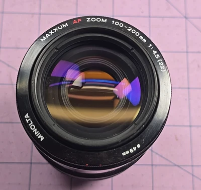 Minolta Maxxum AF Zoom 100-200mm f/4.5 Lens - fungus - cheap! - Image 1 of 4