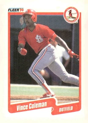 1990 Fleer #245 Vince Coleman - Image 1 of 2