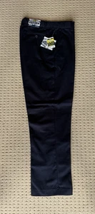 APPROVED! BOYS' Flat Front ADJUST WAIST Double Knee Uniform School Pants Navy 18 - Picture 1 of 8