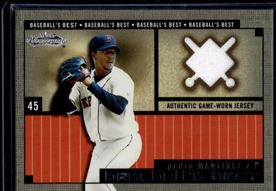 2002 Fleer Showcase #NNO Pedro Martinez Baseball's Best Memorabilia - Image 1 of 2