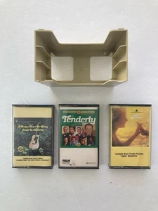 Vintage -Lot of 3- Candlelite Music Proudly Presents Cassette Tapes With Holder - Picture 1 of 19