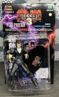 Figura de acción TEKKEN 3: Paul Phoenix, paquete defectuoso de fábrica, 1998, nueva en caja Foto 1 de 4
