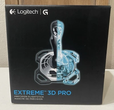 Logitech Extreme 3D Pro Flightstick Joystick for PC USB Controller - Image 1 of 4