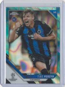 2021-22 Topps Chrome UCL Aqua Lava Refractor Tibo Persyn #40 Rookie RC - Picture 1 of 2