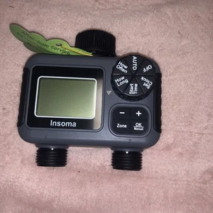 Insoma Timer Irrigatore 2 Zone, Timer Tubo Giardino Programmabile - Foto 1 di 11
