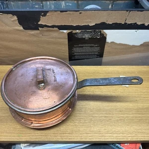 Beautiful Vintage Swedish copper posnet pot Pan Display Cauldron Fire pit Antiqu - Picture 1 of 14