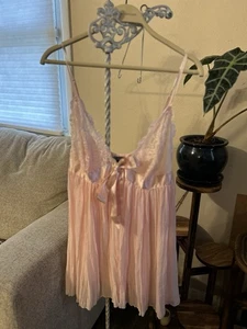 Victoria’s Secret Women’s XL Pink Lingerie Dress Top - Picture 1 of 7