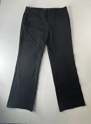 Mossimo 女式正装裤宽腿中腰弹力黑色 6 码 — 第 1/4 张图片