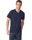 T-shirt homme à encolure ras-du-cou bleu S V marine super doux petit coton peigné neuf