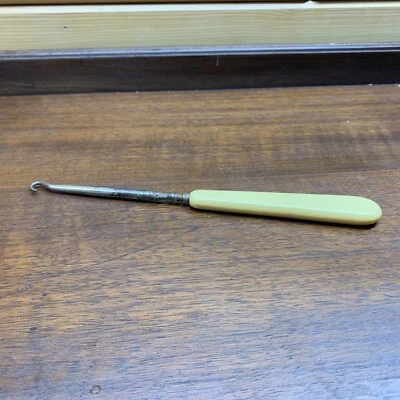 Vintage French Ivorine Celluloid Shoe Button Hook - Image 1 of 2