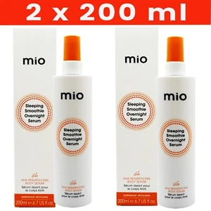 MIO SLEEPING SMOOTHIE OVERNIGHT BODY SERUM WITH AHA BLEND 2 X 200ML - Picture 1 of 1