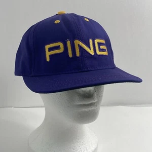 Ping By Karsten Minnesota Vikings Golf Baseball Hat Cap Adjustable Leather USA - Picture 1 of 10