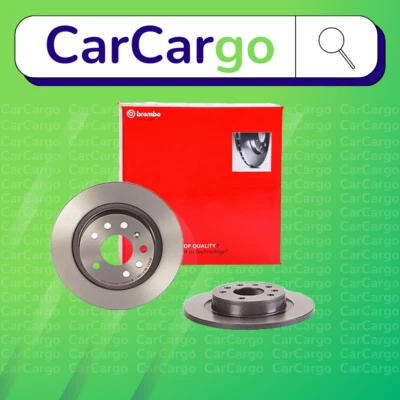 Par de discos de freno traseros sólidos Brembo para Saab 9-3X 2.0 T16 XWD 2011-2015 278 mm Foto 1 de 4