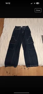 Weekday baggy jeans low waist dark denim - Bild 1 von 1