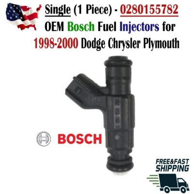 OEM Bosch x1 Fuel Injector for 1998-2000 Chrysler & Dodge & Plymouth 2.0L I4 - Image 1 of 4