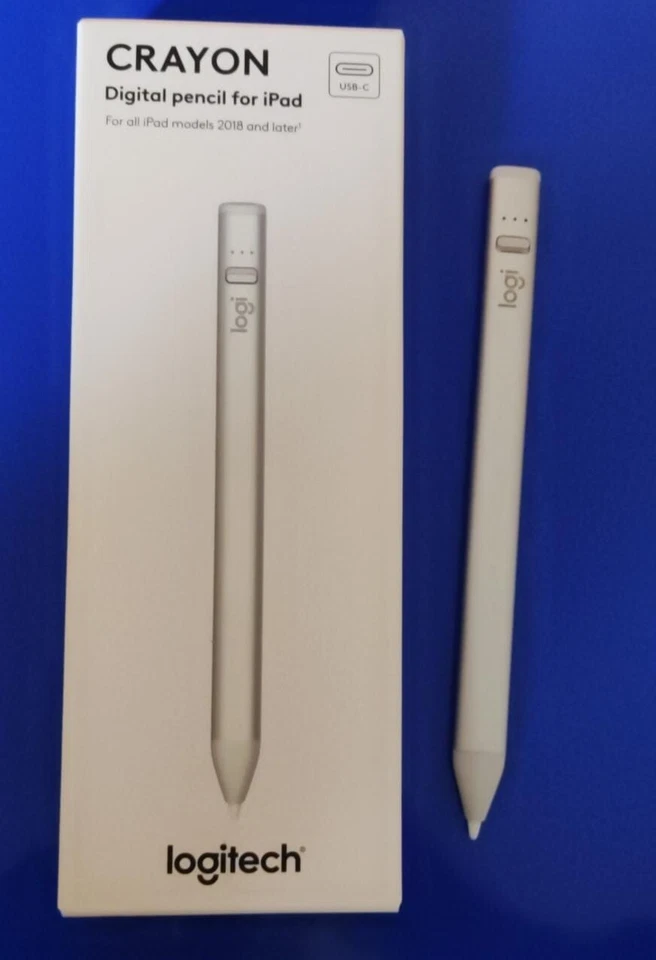 Logitech Crayon Penna Pencil Touchscreen per Apple Ipad Argento - Immagine 1 di 1