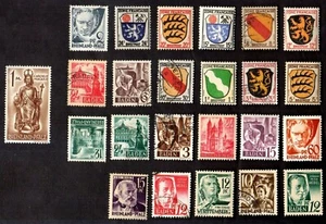 25: FRANZÖSISCHE ZONE DEUTSCHLAND ALLE VERSCHIEDENE BRIEFMARKEN - Bild 1 von 1